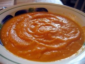 Морковный суп-пюре с имбирем