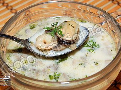 Суп с морепродуктами 