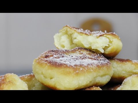 Пончики из картофеля с яблоком видео рецепт