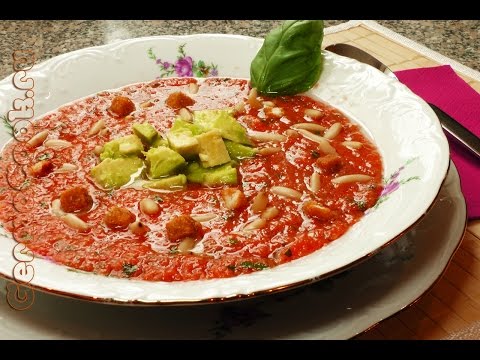 Томатный суп с авокадо - видео рецепт от GermaCook